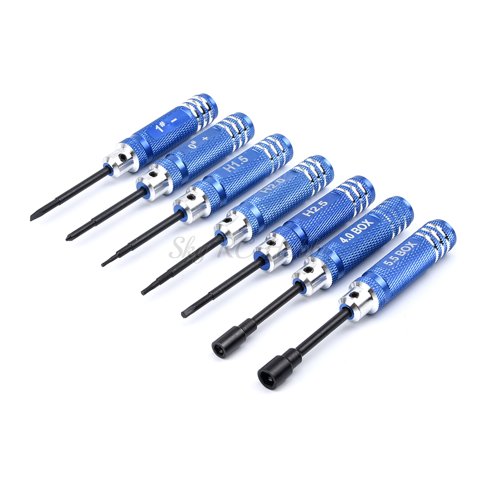 7PCS/Set 0/1/1.5/2/2.5/4/5.5mm - Rc Helicopter Tool Kit 评论和价格