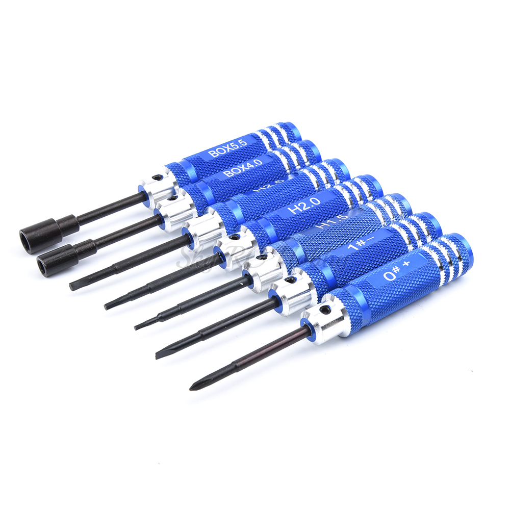7PCS/Set 0/1/1.5/2/2.5/4/5.5mm - Rc Helicopter Tool Kit 评论和价格