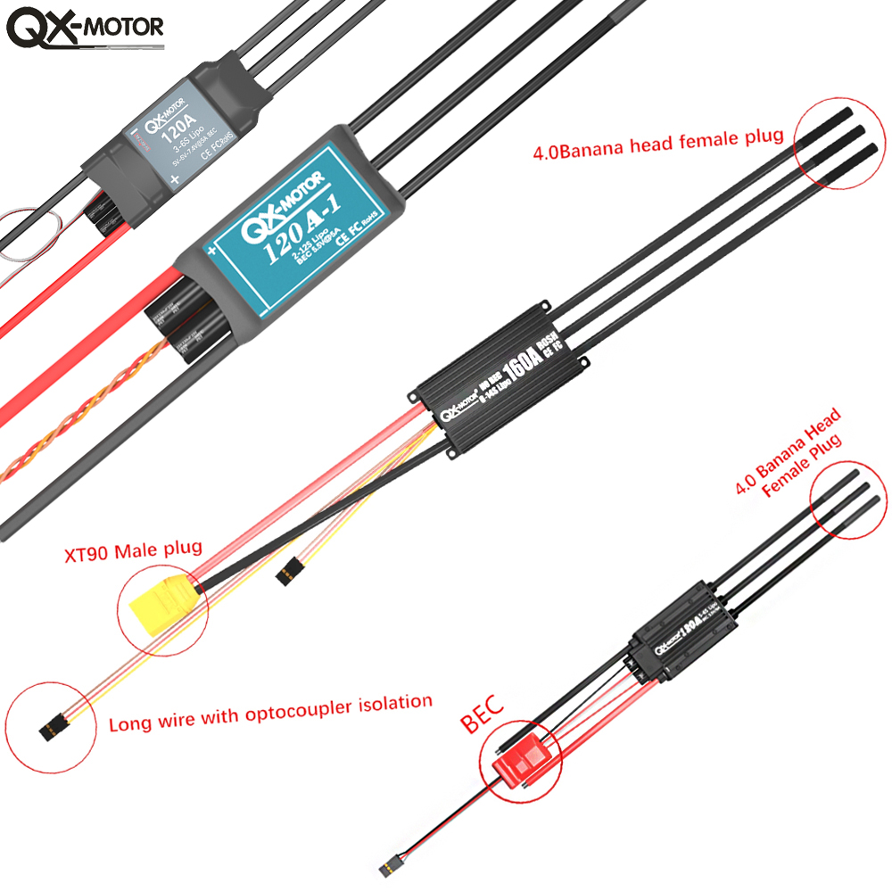 20A-120A Brushless ESC Speed C - Rc Helicopter Parts 评论和价格