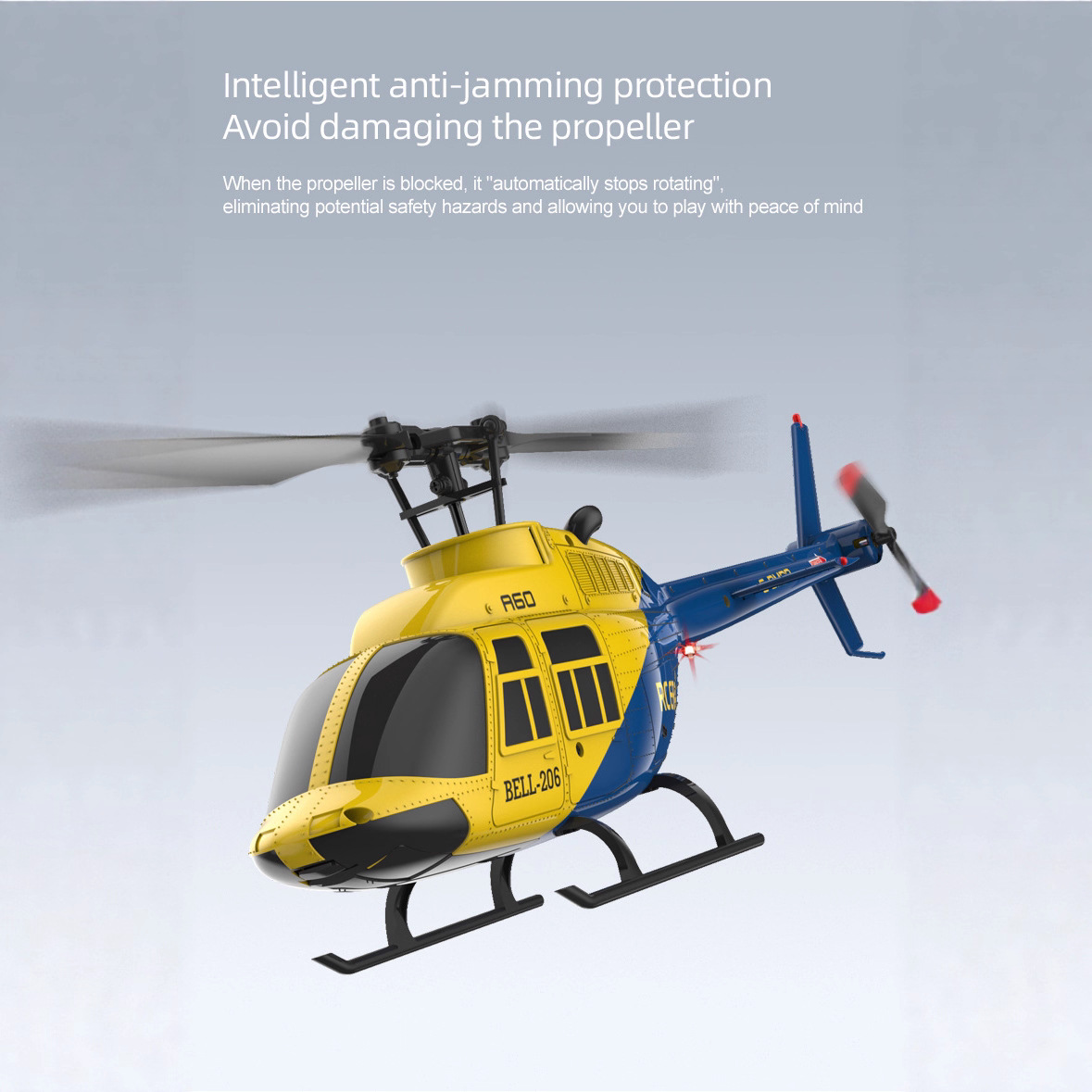 A60 1/42 Scale Bell 206 RC Hel - Rc Helicopter Single Rotor 评论和价格