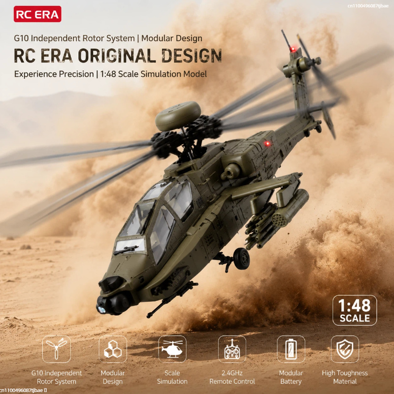Rc Era Ah 64d Apache Helicopte - Rc Helicopter Single Rotor 评论和价格
