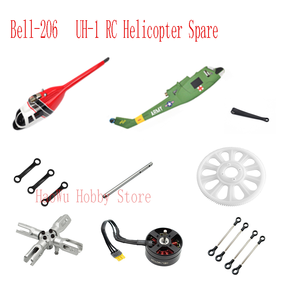 Flywing bell206 UH1 Bell-206 U - Rc Helicopter Coaxial 评论和价格