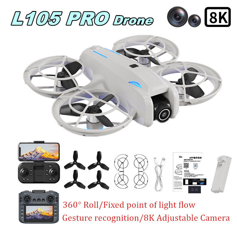 L105 PRO Drone Duel 8k Lens Fu - Rc Helicopter Case 评论和价格